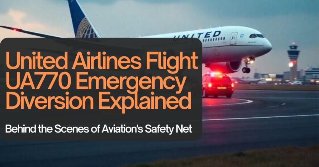United Airlines Flight UA770 Emergency Diversion Explained: Behind the Scenes of Aviation's Safety Net 1 The current image has no alternative text. The file name is: United-Airlines-Flight-UA770-Emergency-Diversion-Explained.jpg