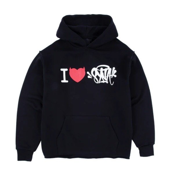 I HEART SYNA HOODIE BLACK